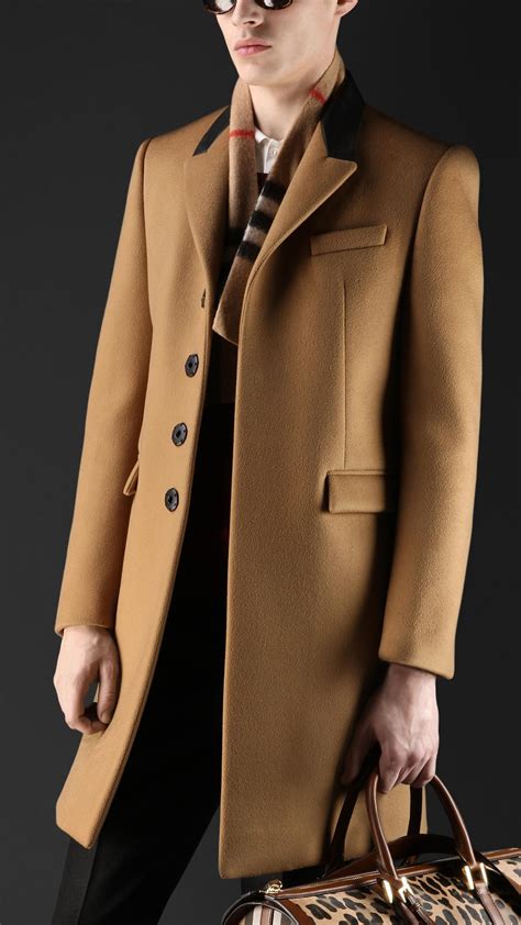 Burberry overcoat men's burgundy